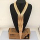 Multi-chained Gold Color Evening Dress Necklace