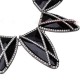 Geometric Crystal Choker Necklace (Black Color)