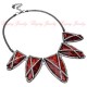 Geometric Crystal Choker Necklace (Red Color)