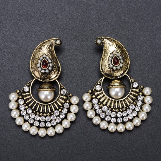 Indian Noble Antique Gold Earrings
