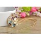 Classic Flower Enamel Simulated pearl Jewelry Set
