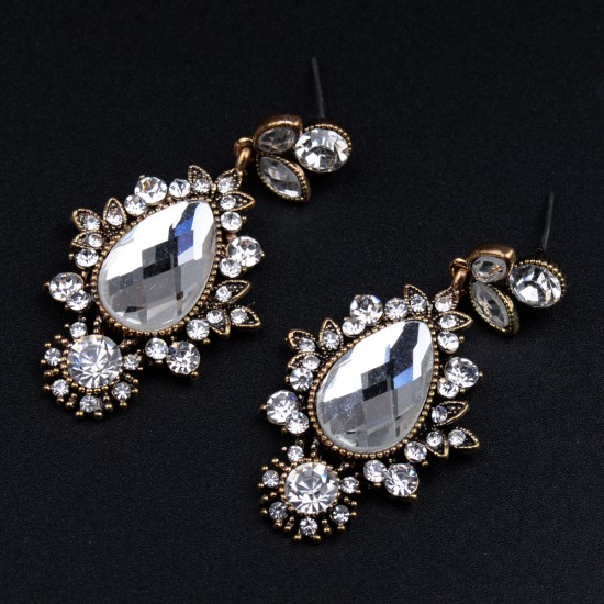 Baroque Glass Dangler Earrings