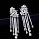 Luxury Cubic Zirconia Dangling Earrings