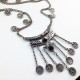 Long Chain Vintage Necklace (Black Color)