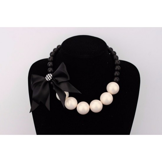 Cute Bow-Knot Pearl Necklace