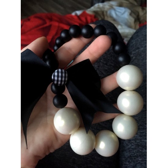 Cute Bow-Knot Pearl Necklace