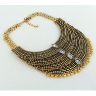 Vintage Trendy 4-Layer Crystal Necklace