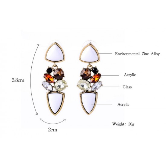 Hip-hop Style Acrylic Geometric Earrings