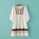 Summer Style Cotton Embroidered Top (White Colour)